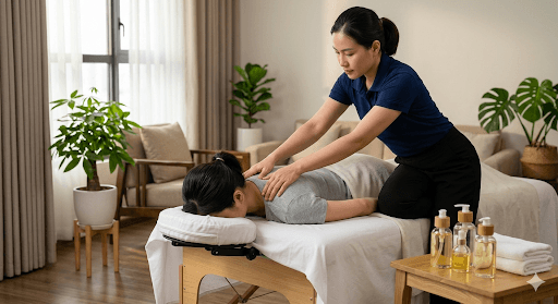 Dịch vụ massage trị liệu cổ vai gáy tại nhà chuyên sâu giải tỏa đau nhức